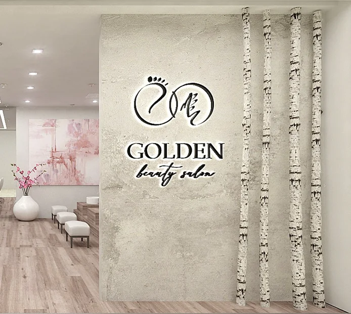 Aangepaste nagelwinkel schoonheidssalon moderne stijl decoratie receptie manicure tafel hele winkel meubilair