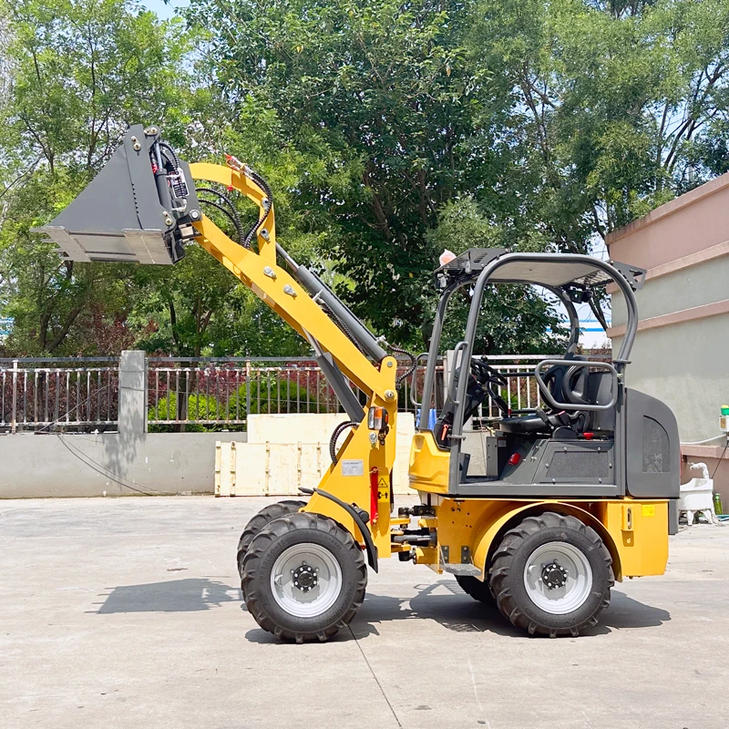 Free Shipping Small 4x4 Drive Wheel Loader Compact Mini Wheel Loader Garden Farm Grapple Wheel Loader With Attachments