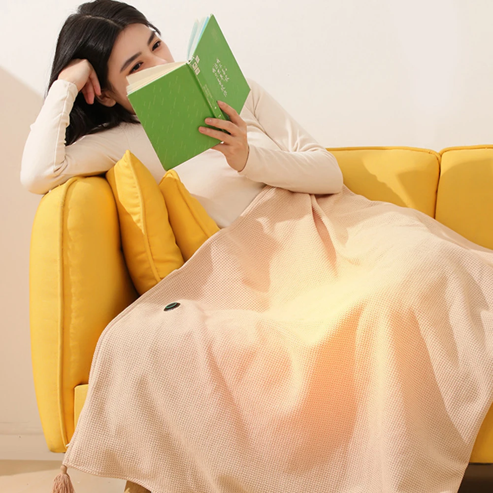 Heated Shawl Wraps For Women,Thicken Electric Heated Blanket,Washable Throw Blanket,USB Powered Heating Blanket For Office Home