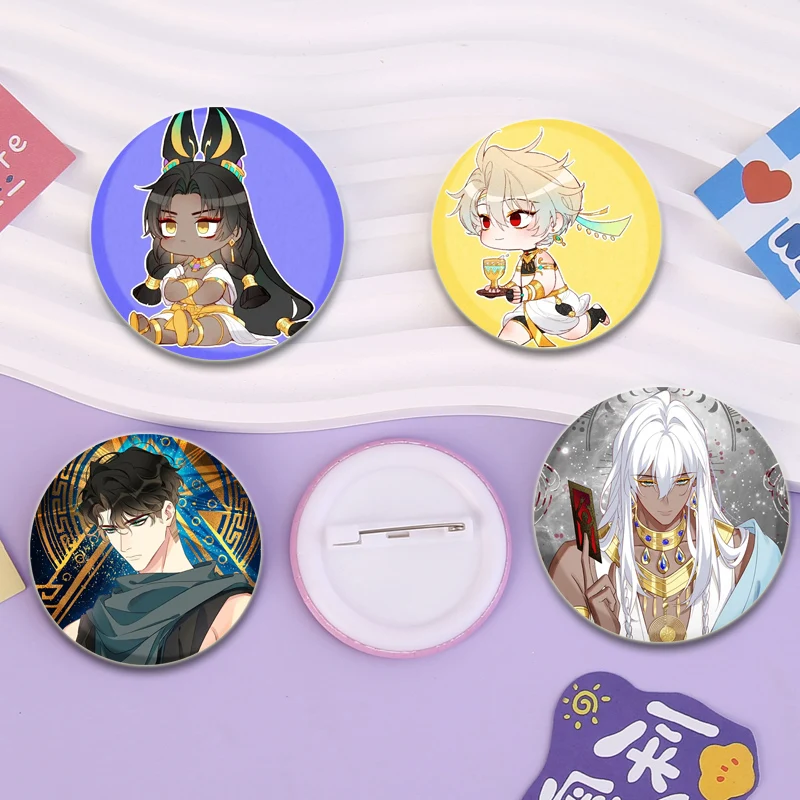 Anime Goodbye, My King 32/44/58mm Simple Button Pins Snap in Design Brooches Daily Stylish Ornament Badge Gifts for Friends