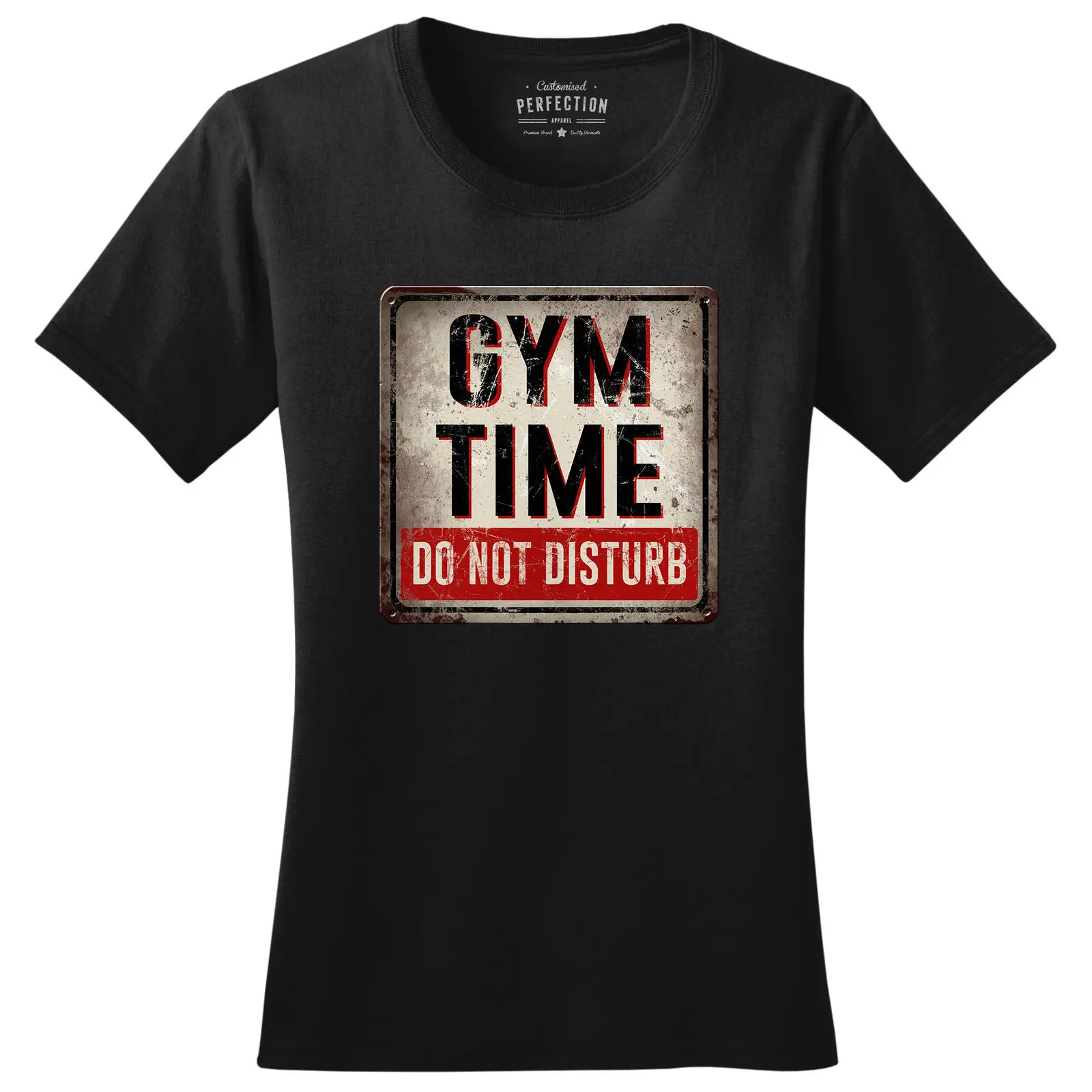 

Gym Time Do Not Disturb Fitness Funny T Shirts for Women