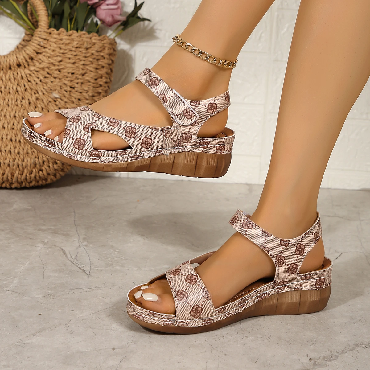 Zomer Vrouwen Sandalen Schoenen Party Dames Schoenen Slides Sandalen Dames Wig Sandalen Vrouw Antislip Schoenen Vrouwen Slippers Vrouwelijke