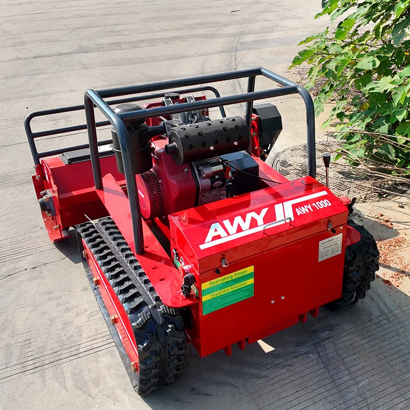 

Индивидуальный дистанционный гусеничный 800-миллиметровый экономичный и эффективный измельчитель травы для робота для кошения газона с дистанционным управлением Wasteland