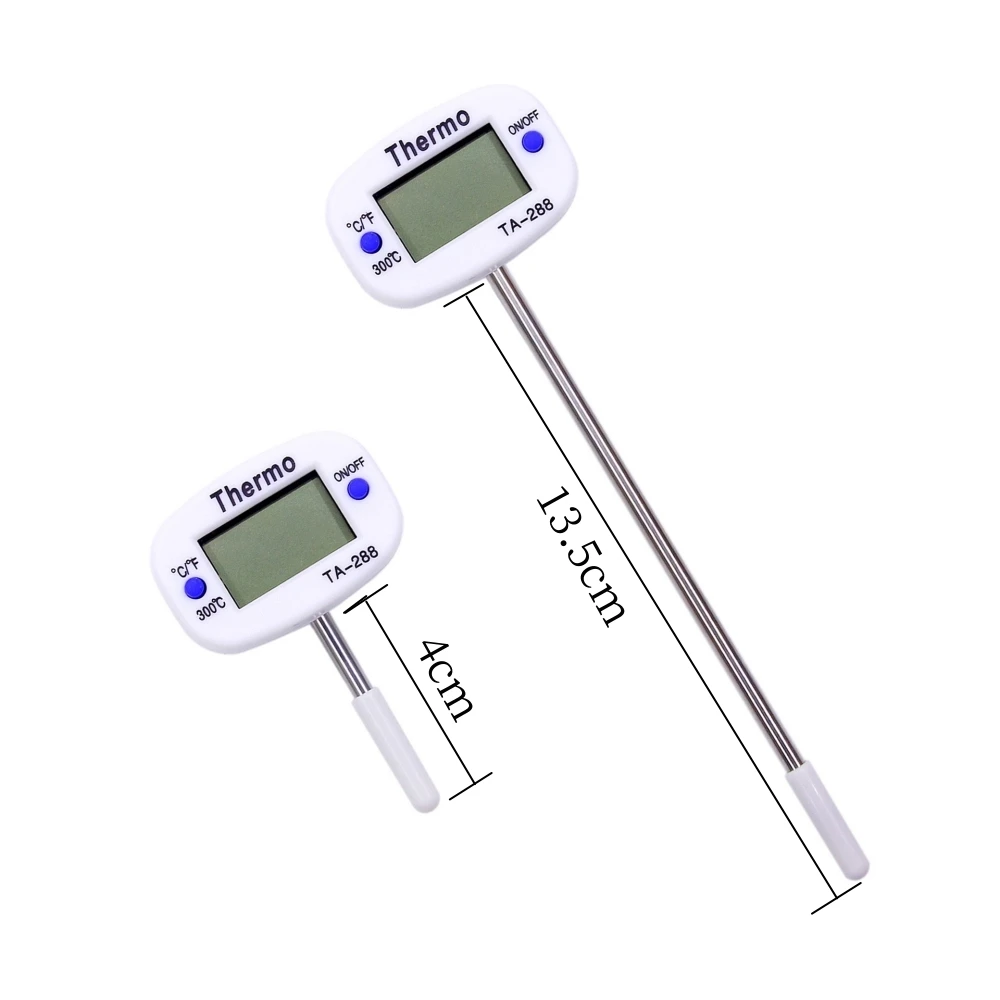 TA288 Electronic Temperature Gauge for Kitchen Home Use - Food Oil Coffee Water Thermometer BBQ Milk Temperature Gauge