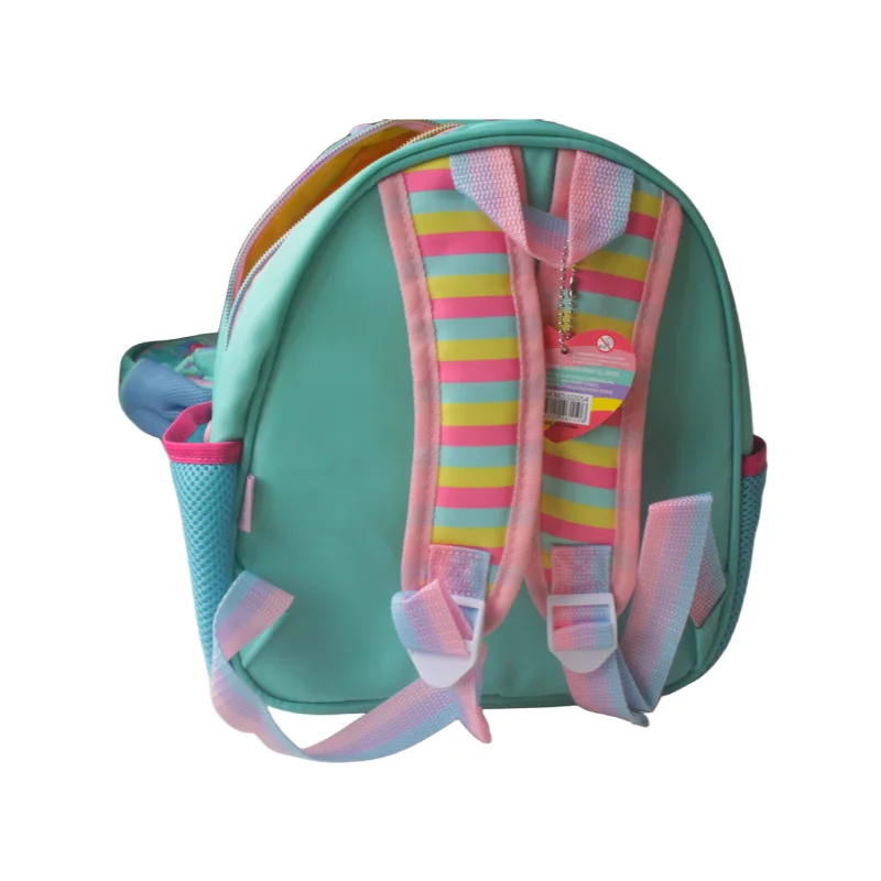 Cartoon kindergarten baby children's schoolbag, double wallet backpack children's gift 3D backpack