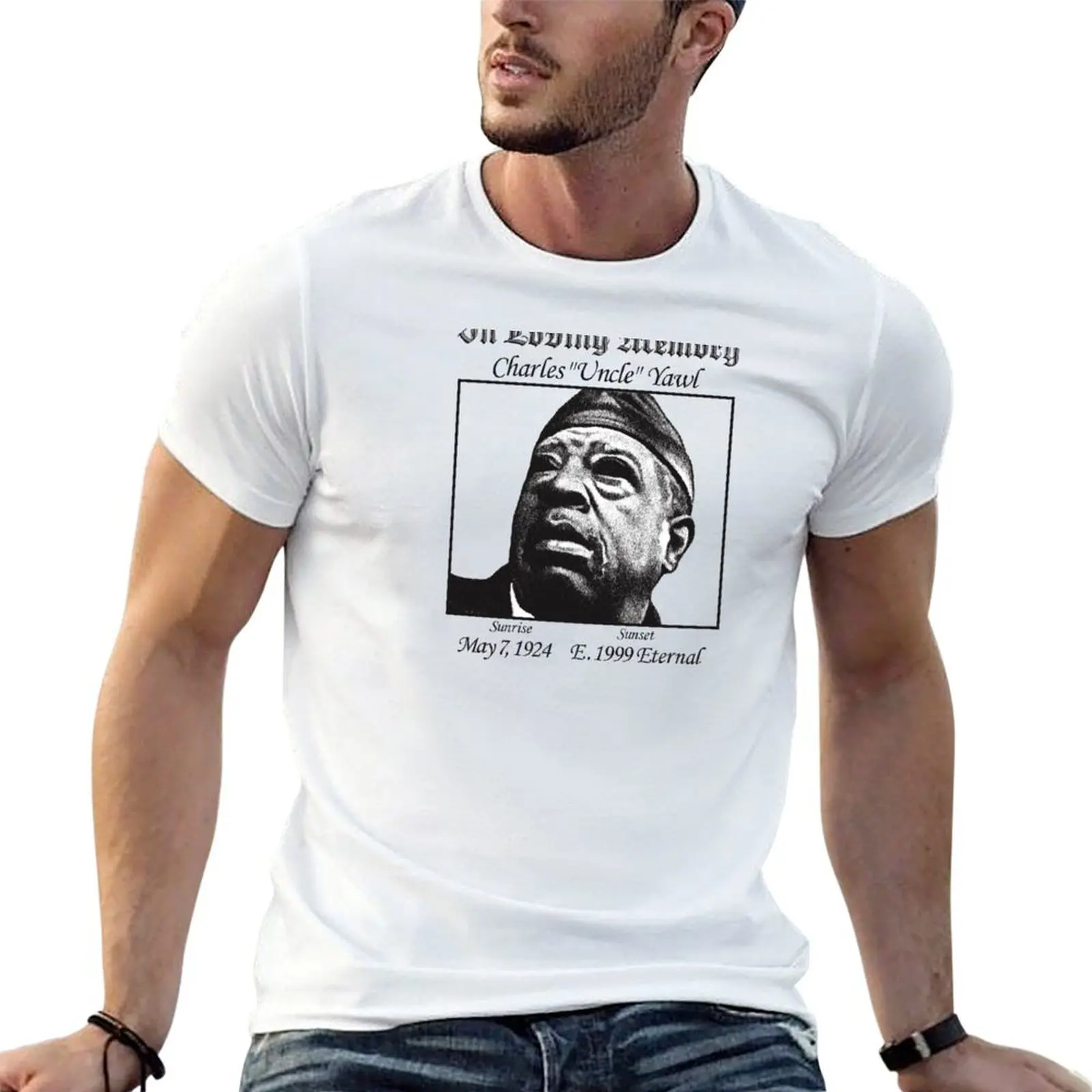 

Uncle Charles T-Shirt t shirts for man graphic vintage man t shirt cotton T-Shirt