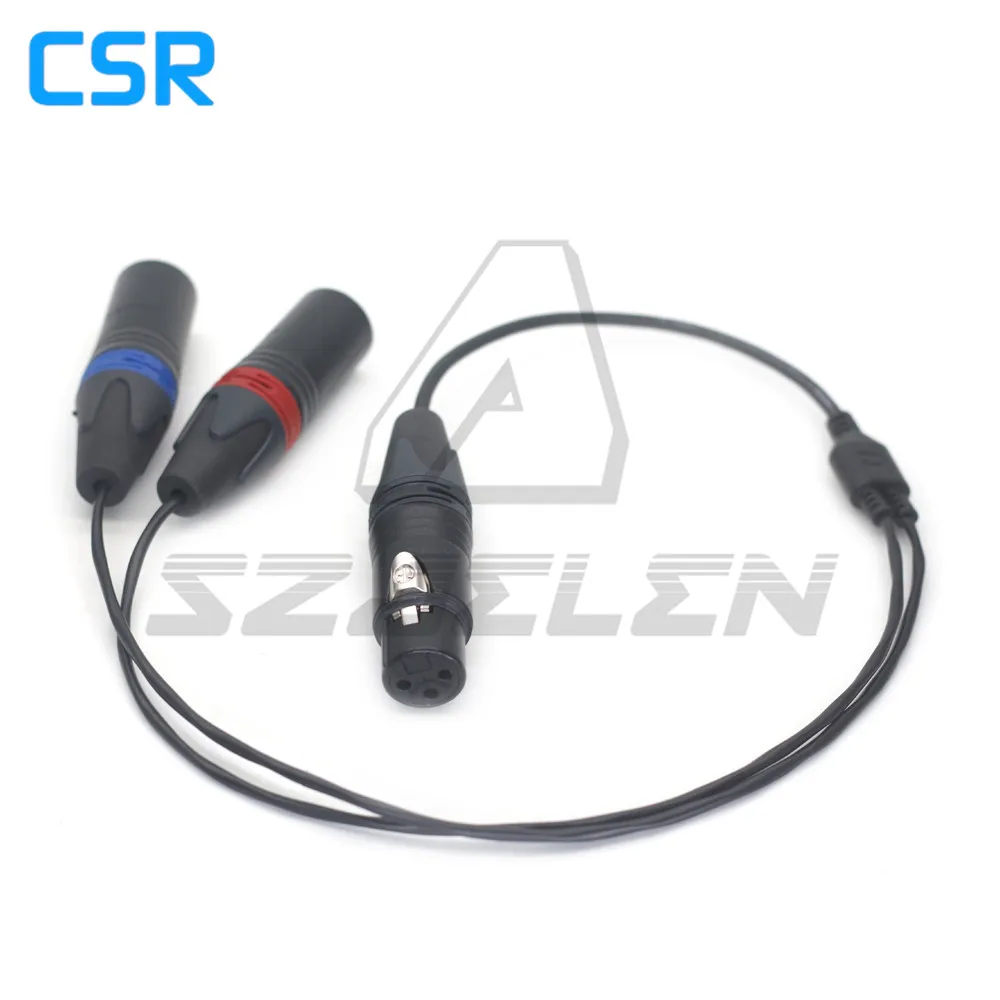 

XLR 3-pin Plug to 2 XLR 3-Pin Audio Cables for Audio Equipment Custom Length