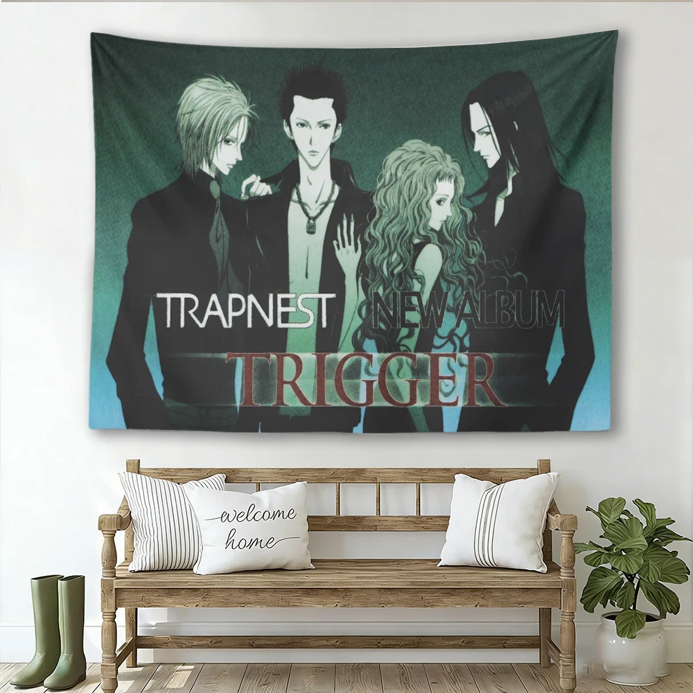NANA Anime T-Trapnest Trigger Wandteppich, großer Wandteppich, coole Raumdekoration für das Schlafzimmer