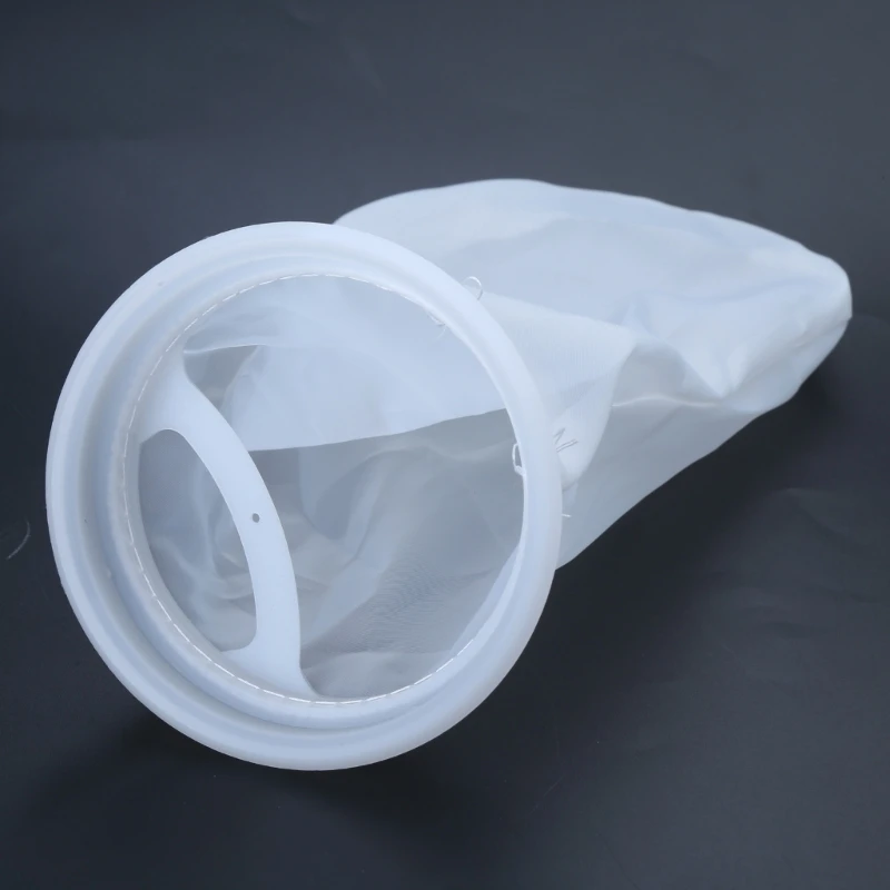 200 Micron Nylon Filter Bag Aquarium Filter Sock 10 Inch Length 4 Inch Ring