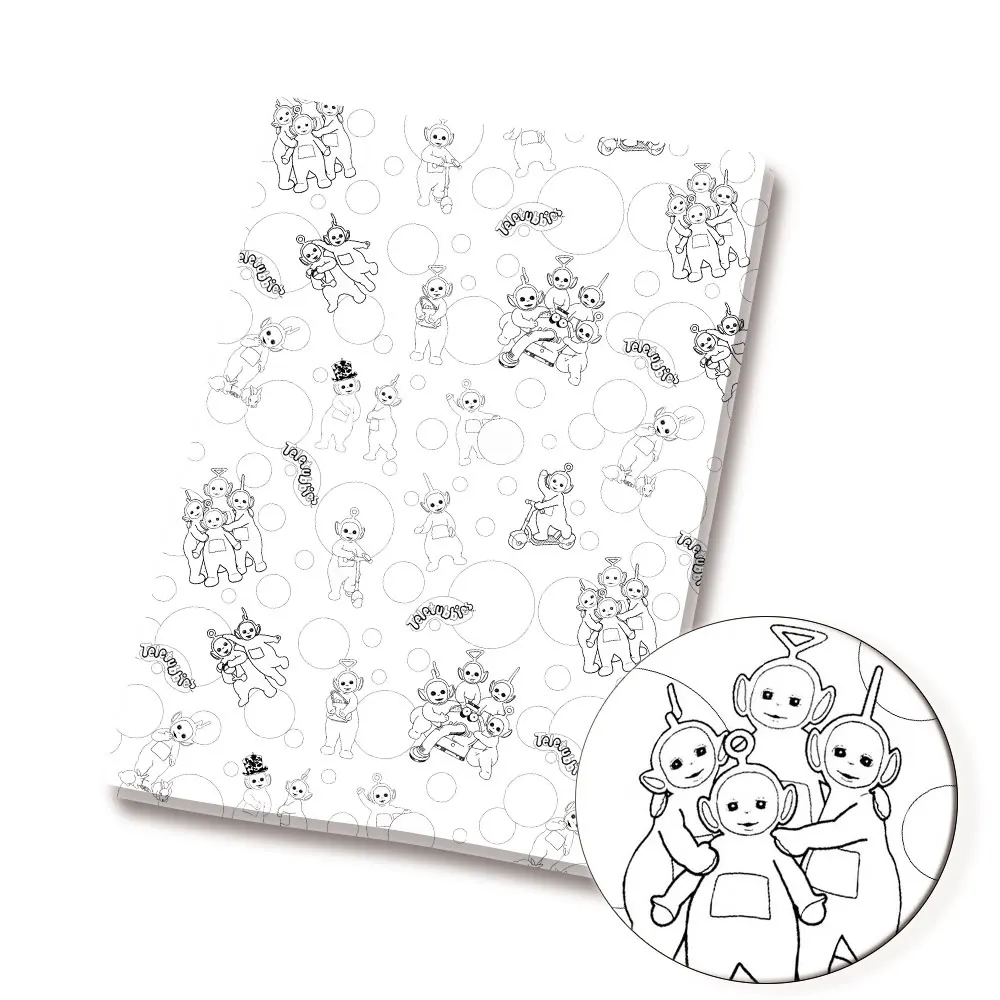 الكرتون النسيج الساخن DIY140 * 50 سنتيمتر اليدوية الخياطة خليط اللحف فستان طفل ورقة المنزل قماش مطبوع النسيج الخياطة الاطفال فابري