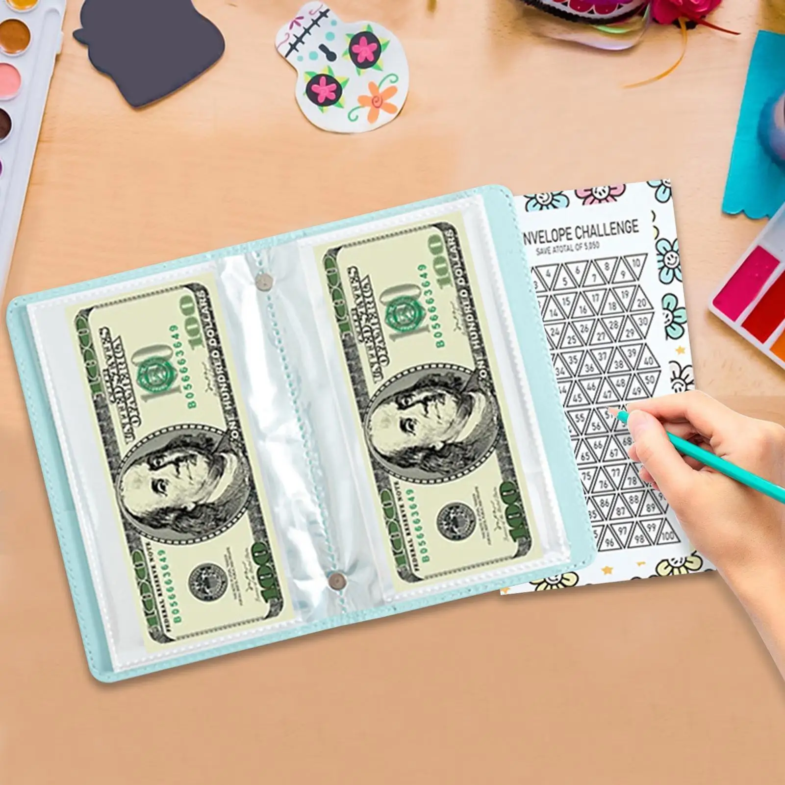 

Папка для экономии денег, 100-сберегающая книга, экономия денег для отслеживания расходов, управление расходом, коллекция монет, низкая покупка расходов