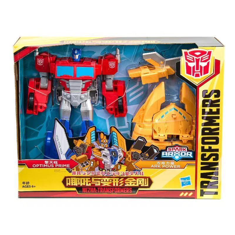 Hasbro-Modèle de figurine d'action articulée active pour enfants, Anime TransDevices, Ark Power, Nezha et Optimus Prime, Collection de jouets cadeaux