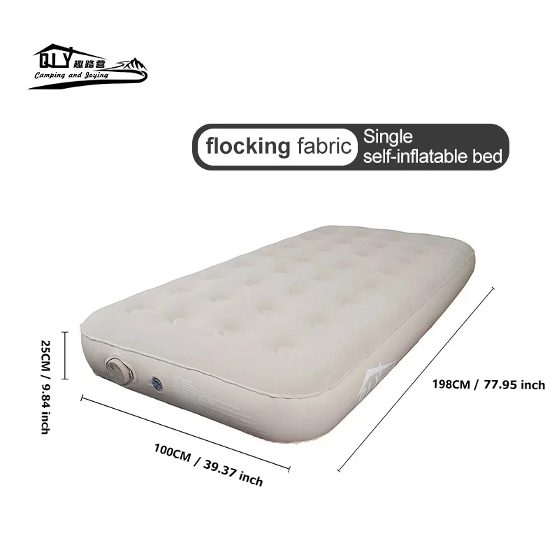 Single Bed One-button Automatic Inflatable Mattress Bed Electric Inflatable Mattress Outdoor Camping Mattress Portable