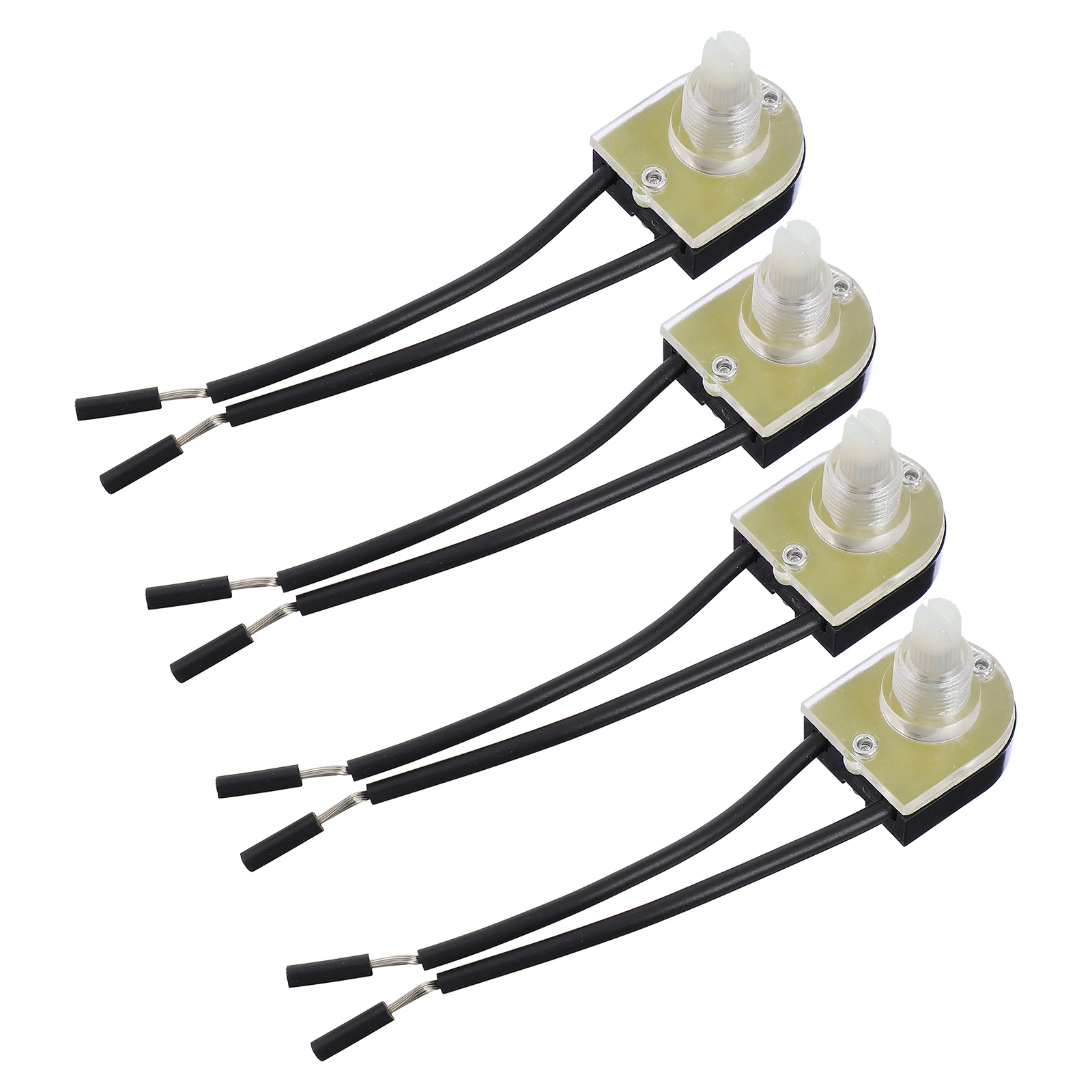 

4 Pcs Rotary Switch Knobs for Lights Fans Home Lighting Equipment Parts Lamp Knob Safe Durable Copper Plastic