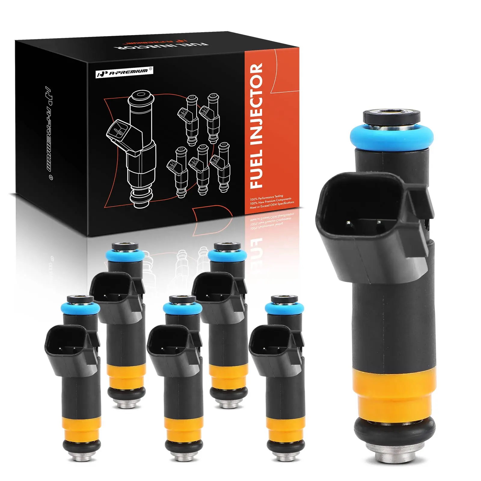 A-Premium 6Pcs Fuel Injector for Chrysler LHS 2000-2001 300M Concorde 2000-2004 Prowler 2001-2002 Dodge Intrepid 2000-2004