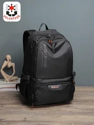 Mochila impermeável masculina, bolsa para laptop de grande capacidade, moda monocromática, viagem e escola, casual e elegante, 2023, 2023