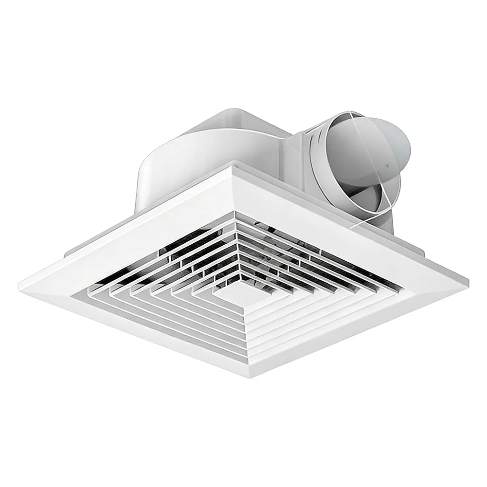 Ceiling Mounted Ventilation Fan with 110 CFM Airflow for Bathroom Kitchen Use Designed for Effective Moisture and Removal