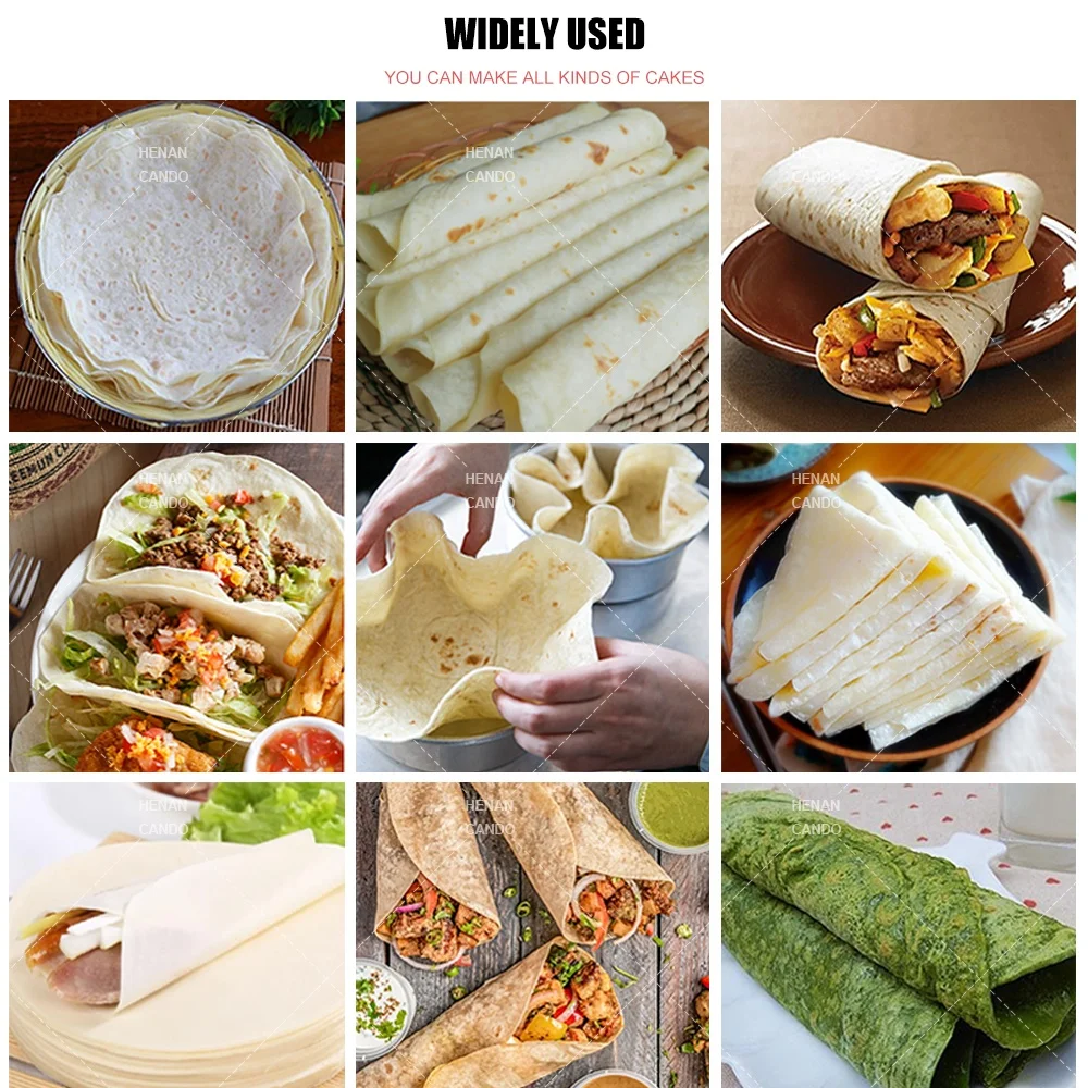 Commercial Turkish Lavash Machine Pita Bread Production Line Roti Chapati Make Machine for Home Use