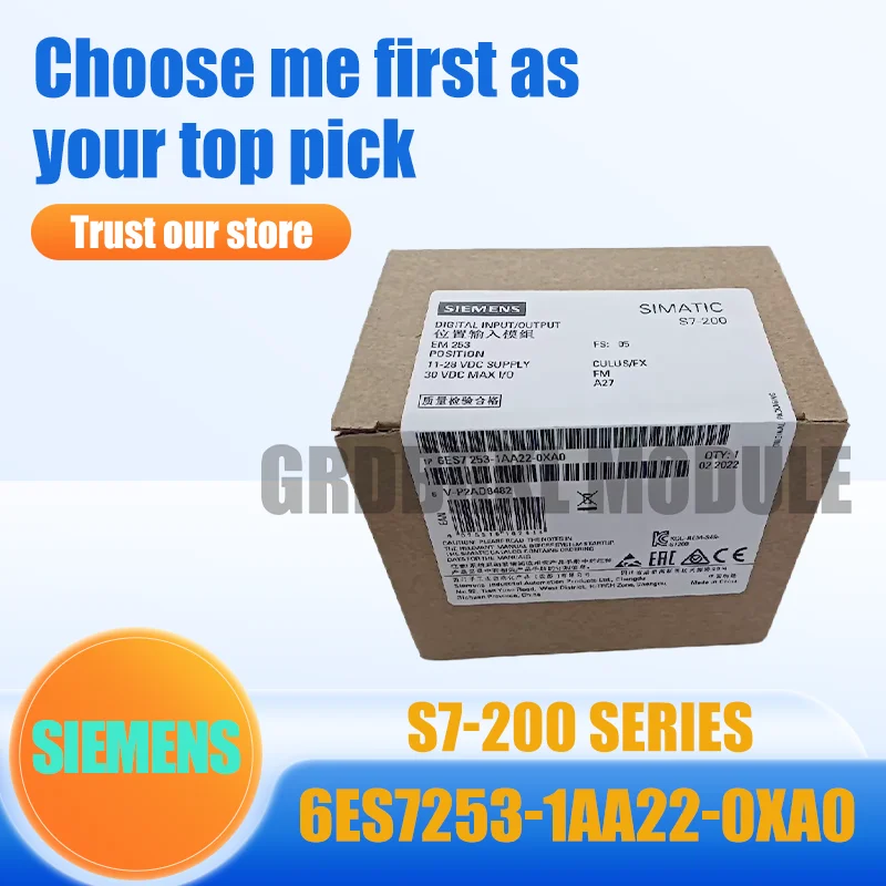 

New Original SIEMENS 6ES7253-1AA22-0XA0 6ES7 253-1AA22-0XA0 S7-200 EM253 Positioning Expansion Module