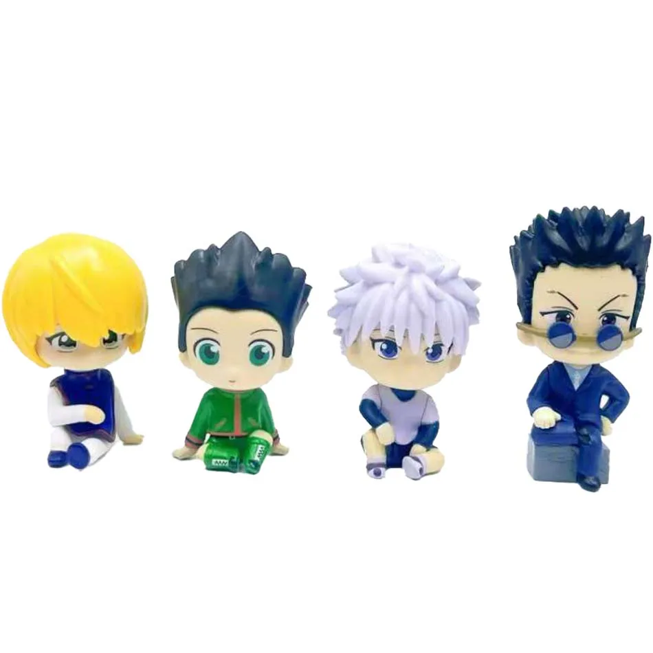 Hunter X Hunter édition expérimentale Chibi Statues Killua Hisoka Illumi boîte aveugle à collectionner Mini ensemble de figurines Anime bureau cadeau