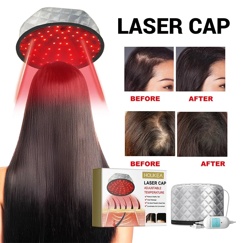 Hair Care Heating Cap,Anti Hair Loss Head Scalp Massage Hat Repair Dry Damaged Frizzy Bifurcate Hair,Increase Luster