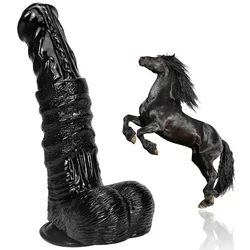 25cm Monster Horse Dildo Female Sex Tool Long Thick Anal Plug Expansion Penis For Women Men Masturbators Orgasm Adult Sex Toy