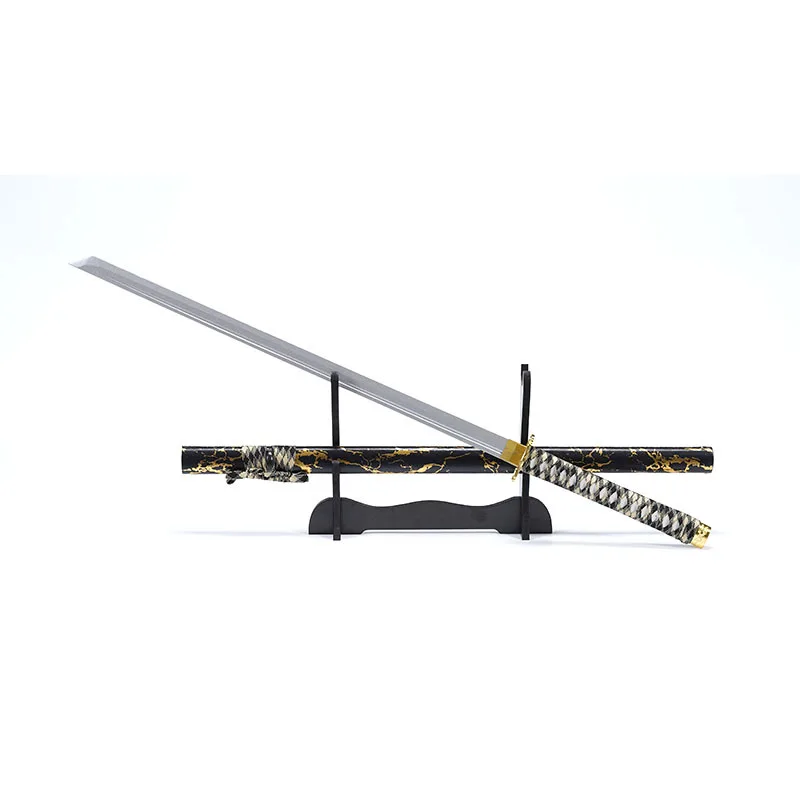 105 cm/41,34 in Samurai Schwert Bambus Praxis Modell Requisiten Waffen Anime Peripheriegeräte Party Liefert Mit Mantel Handwerk Outdoor Spielzeug