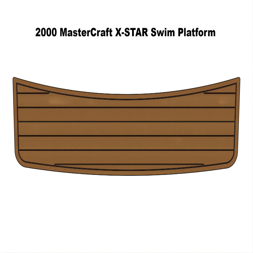 

2000 MasterCraft X-STAR Swim Platform Pad Boat EVA Faux Foam Teak Deck Floor Mat SeaDek MarineMat Gatorstep Style Self Adhesive