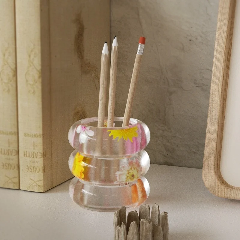 DIY Gypsum Candle Cup Silicone Mold Multifunctional Stackable Pen Holder Storage Box Resin Epoxy Mold Home Decoration Storage