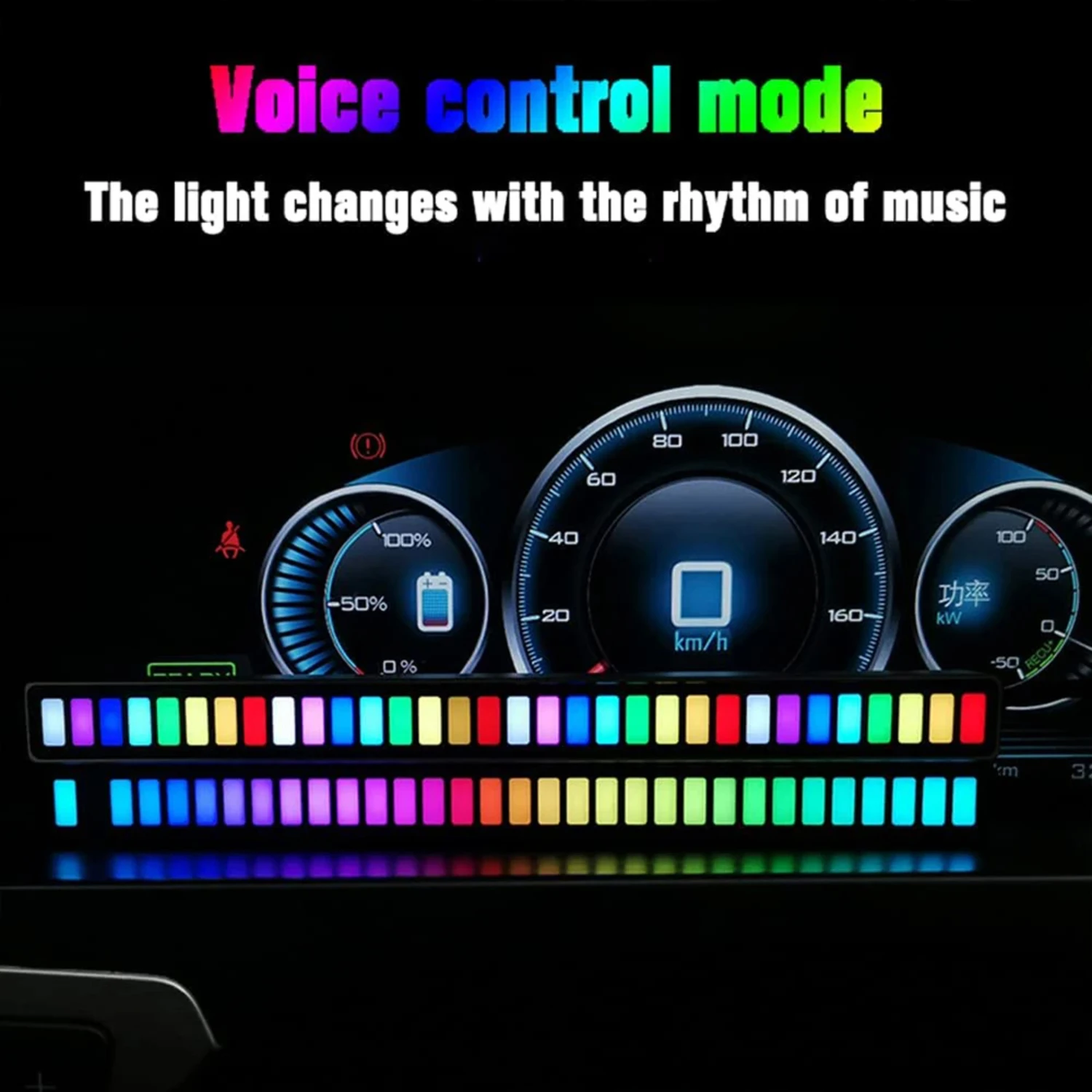 RGB LED Strip Light Sound Control Light Wireless With APP Control Voice-Activated Pickup Music Rhythm Lights  Car Gaming