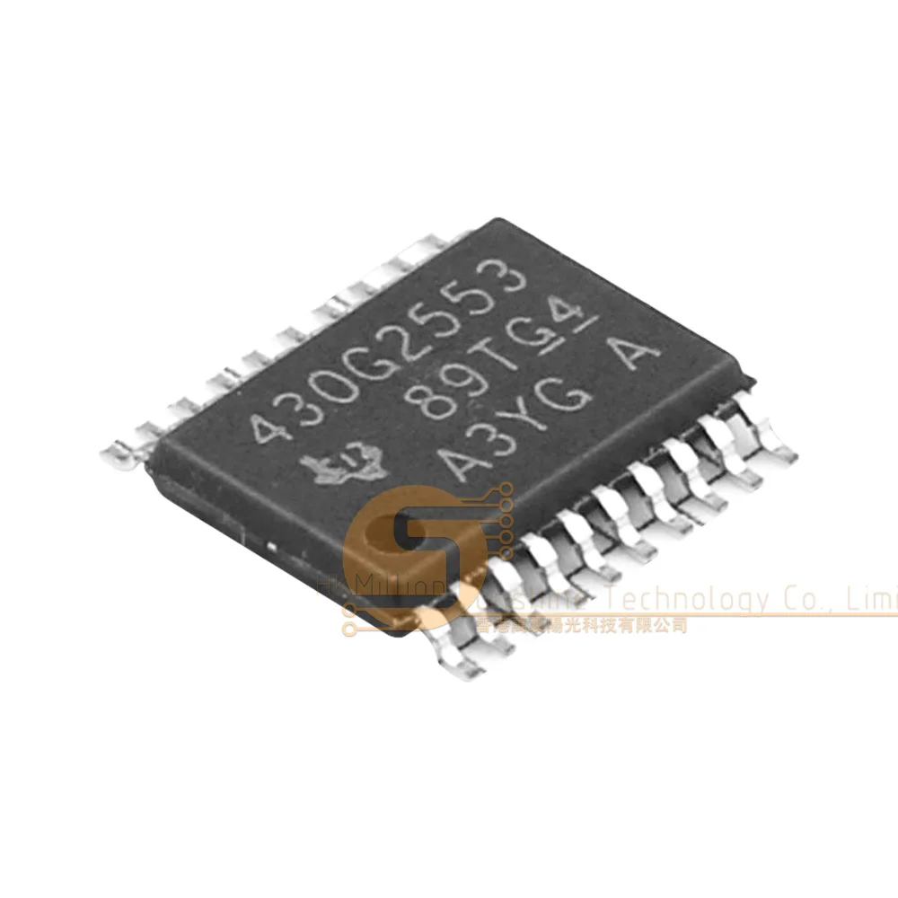 5pcs MSP430G2553IPW20R TSSOP-20 MSP430 CPU16 16MHz 16 Bit 16KB MSP430G2553