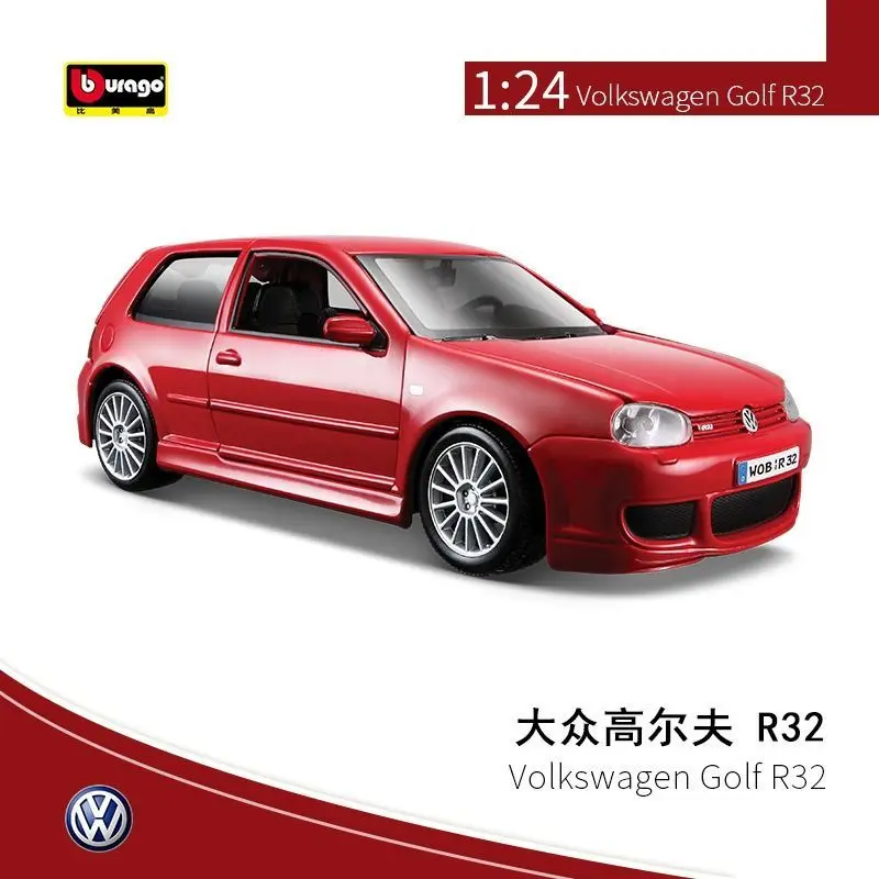 Maisto Original Genuine 1/24 Volkswagen Golf R32 Equal scale simulation car model Alloy die-casting toys Boys gifts