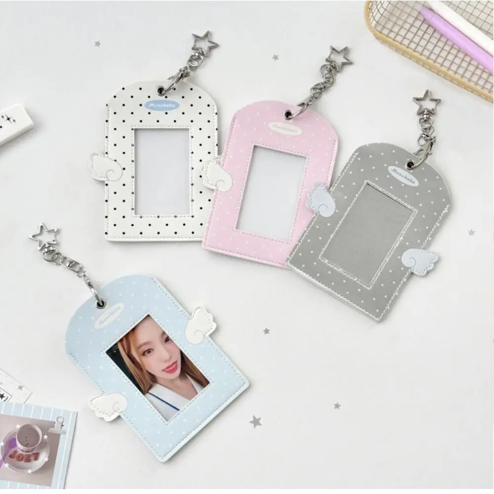 INS 3-inch Photocard Holder Angel Wings Photo Storage Photocard Case Display Multifunctional Idol Photos Protective Cover