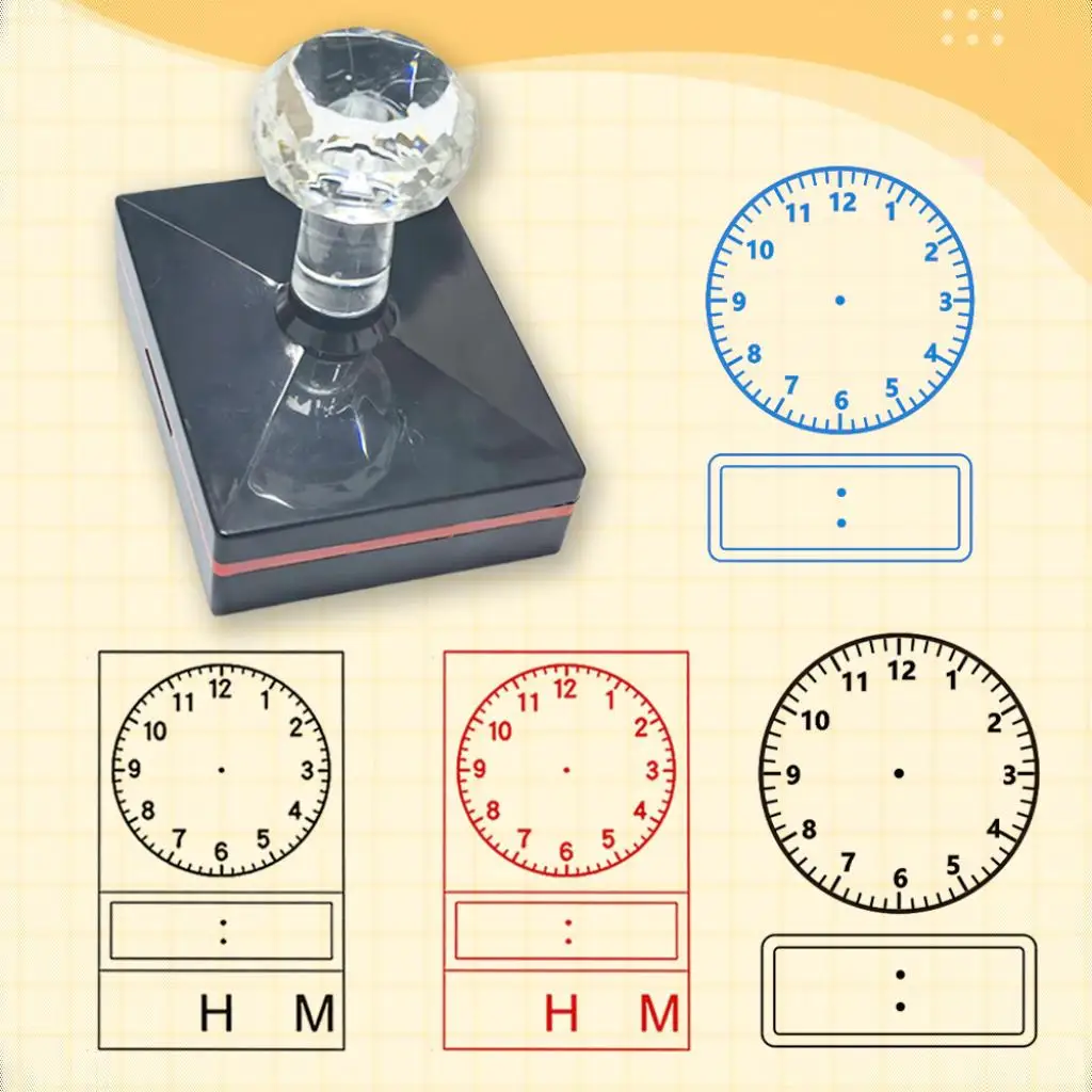 Clock Stamp for Handwriting Practice Teaching Cognitive Clock Work Worksheet and Other Clock Stamp for Time Activities
