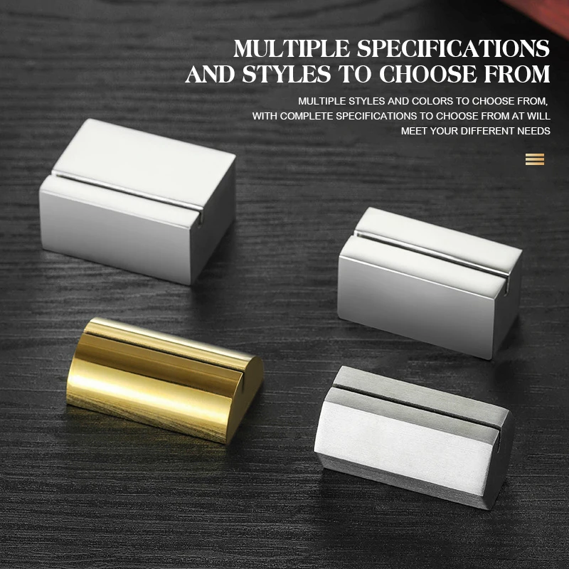 Stainless Steel Card Holder Table Number Stand Menu Display Holder For Restaurant Conference Hall Office