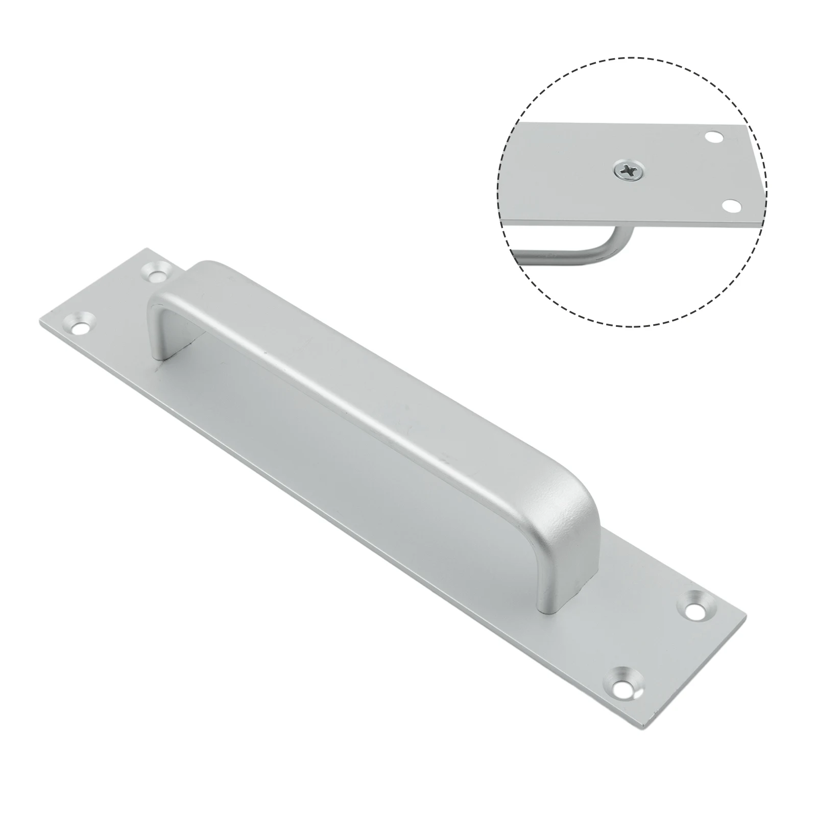 Alloy Handles Door Handles Aluminum Alloy Free Brand New Punching Handle Square Corners Wooden Door Closet Door Handles