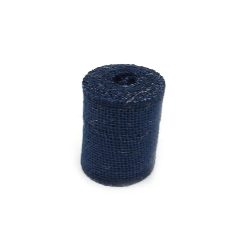 

2M Jute Burlap Ribbon Roll Dark Blue For Christmas Wedding Decoration Craft Wreaths Diy Natural Eco-Friendly String
