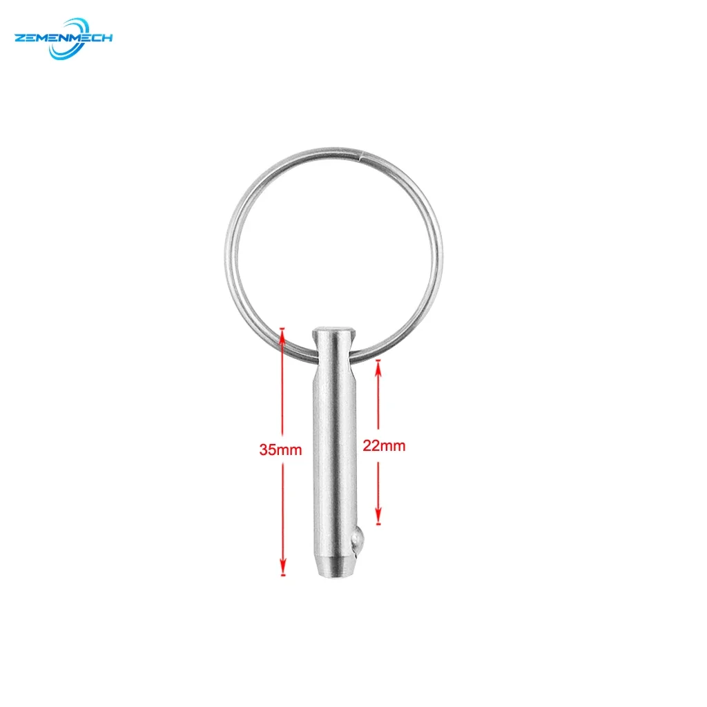 4.8mm Zemenmech 316 Stainless Steel Quick Release Ball Pin For Boat Bimini Top Deck Hinge Marine Boat Accessories Shipbuilding