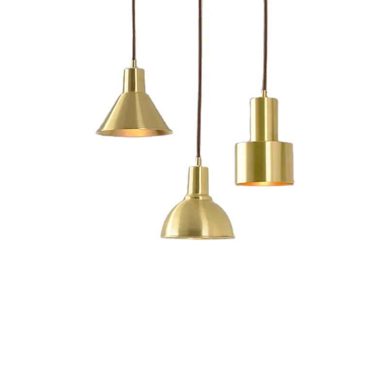 

New lighting design modern creative dome copper single head gold hanging chandelier