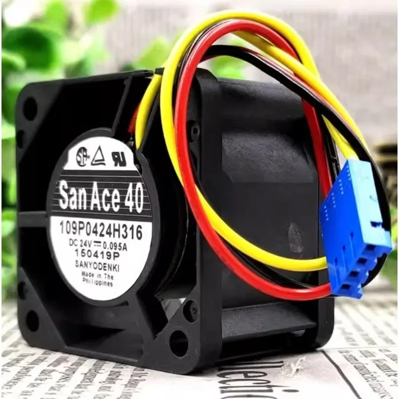 New Cooler Fan for San Ace 40 109P0424H316 24V 0.095A 4028 4CM Cooling Fan 40*40*28 MM