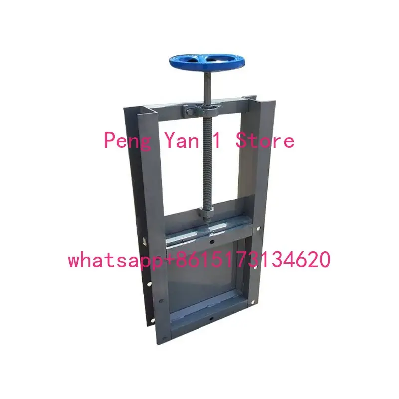 Canal manual square gate 300 square manual flapper valve