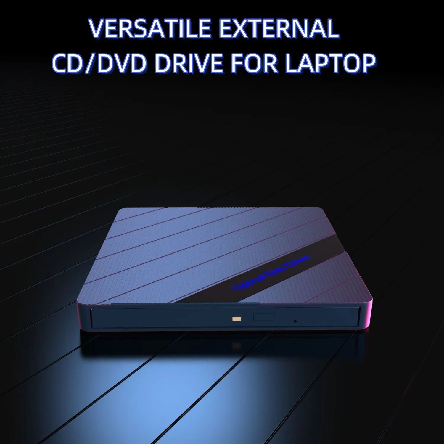 USB Typec 3.0 External BurnerDrive CD/DVD Player DVD Burner Multi-Function with USB 3.0 Ports Card Reader for PC Laptop