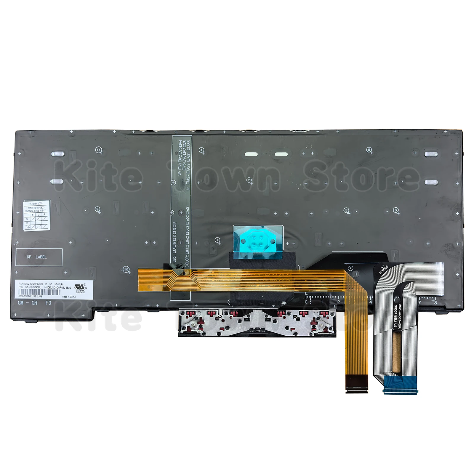 Nowa podświetlana klawiatura US do Lenovo Thinkpad E480 E485 E490 E495 T480s T490 T495 L380 L390 L480 L490 L380 yoga L390 yoga P43s — zdjęcie produktu 4