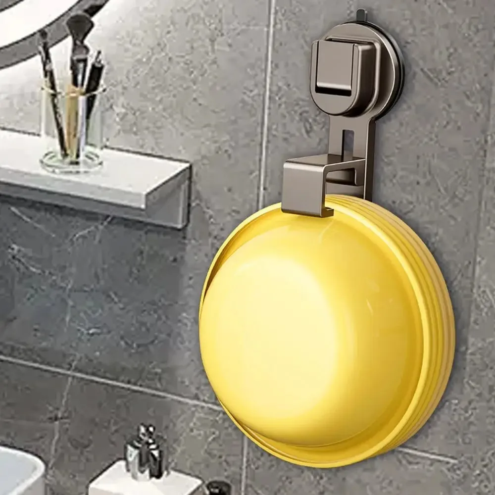 High Quality Strong Load Bearing Capacity Washbasin Hook Suction Cup ABS Towel Hanger Grey Coat Hook Kitchen