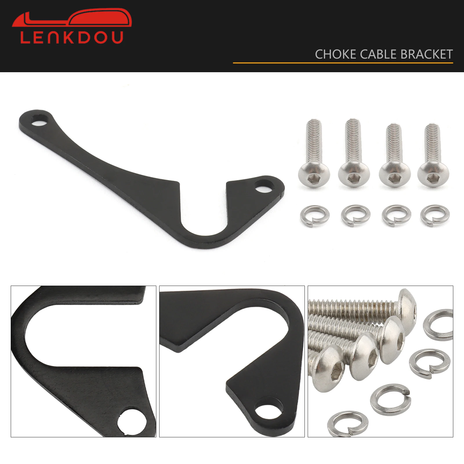 Motorcycle Choke Cable Relocation Bracket Stainless Steel For Harley Big Twin Sportster XL883 XL1200 Iron 883 1988-2006 Twin Cam