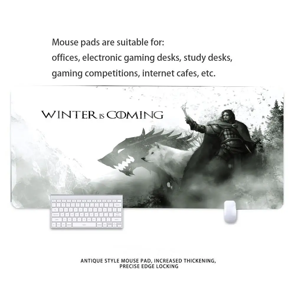 

Mause Pad Game of Thrones Mouse Pads Gamer Keyboard Mausepad Gaming Pc Accessories Rubber Mat Deskmat Mousepad Mats Cabinet Xxl