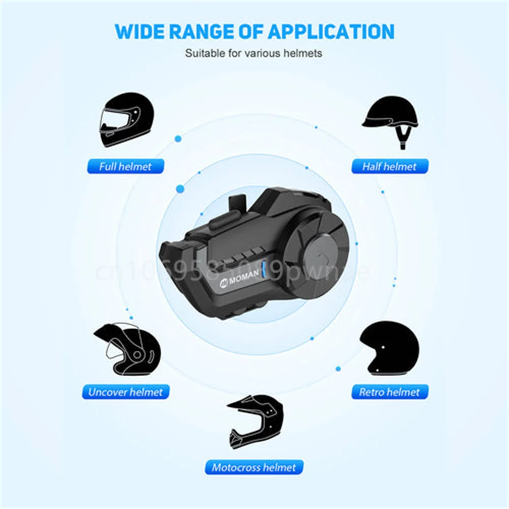 Imagem -05 - Synco-capacete de Motocicleta Moto Helmet Intercom Gravador de Vídeo Wifi à Prova Dágua Fone de Ouvido sem Fio Bluetooth h2 Pro