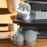3D Stone Case for Airpods 4 3 2 1 Protect Cover Generation Shell Decorate