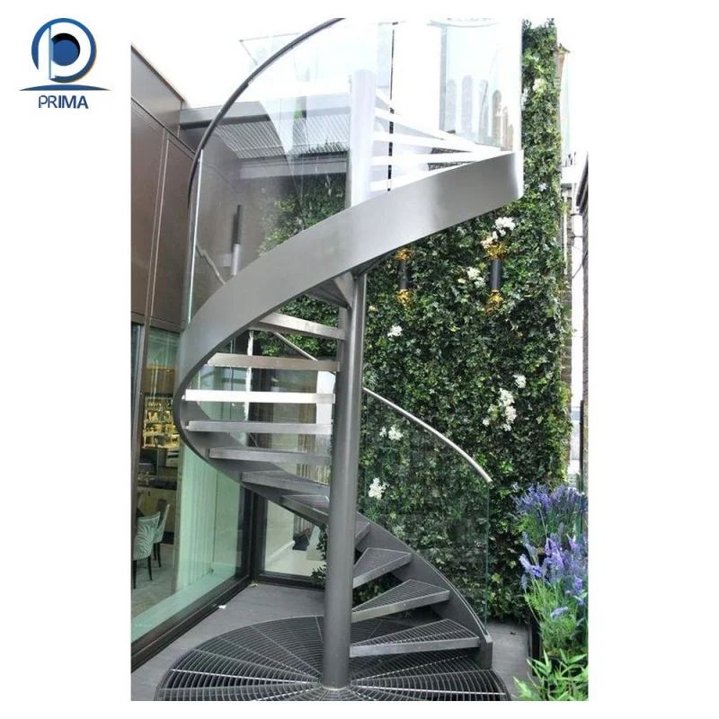custom.Modern and Prefabricated Staircase, an Indoor Revolving Staircase Made of Metal