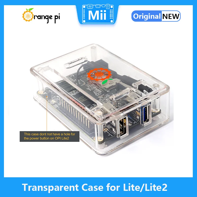 Orange Pi ABS เคสโปร่งใสสำหรับ Lite/Lite2บอร์ด,ติดตั้งง่ายและเปิดที่แม่นยำ